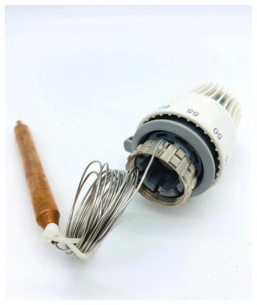 Термоголовка с погружным датчиком и термометром