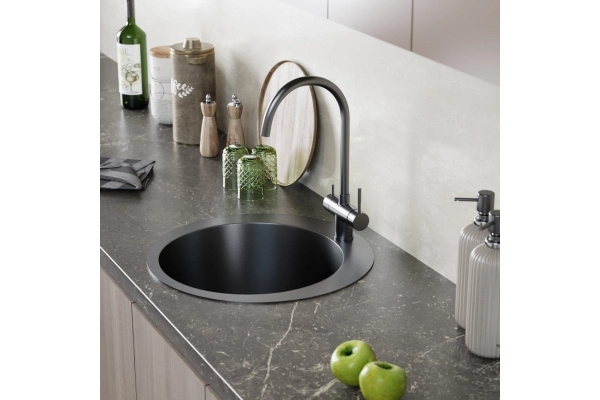 Мойка 500 профессиональная 3мм графит круглая