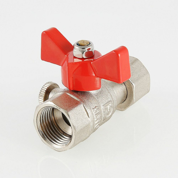 Кран шаровый Valtec 1/2*1/4 для подключения манометра