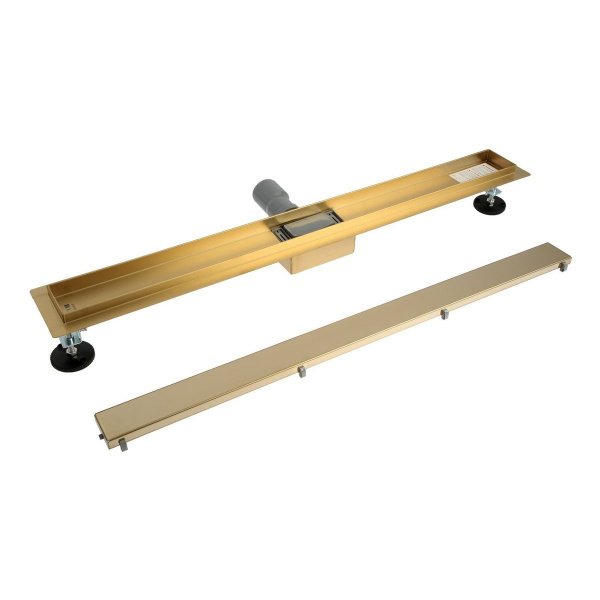 Трап-лоток 70*600 D40/50 универсальный глянцевое золото